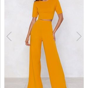 Settle the score two piece pant set